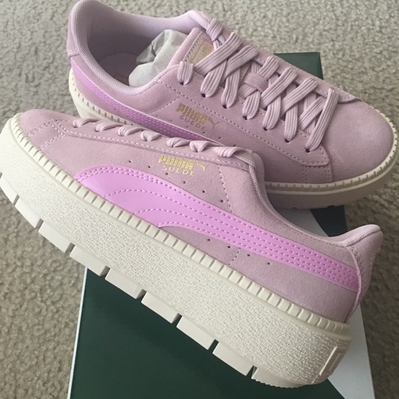 puma suede platform trace rosa puma suede platform trace rosa